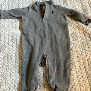 Polo by Ralph Lauren Gray Kids Footie